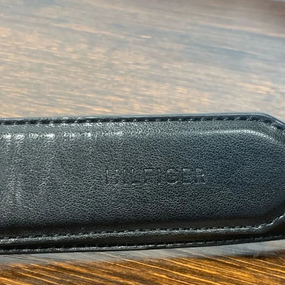 Tommy Hilfiger Men's CHG Genuine Leather Reversible Belt Black Size 54|56 NWOT